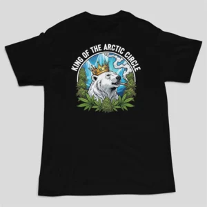 King of the Arctic Circle T-Shirt – Premium Black Gildan 100% Cotton Tee